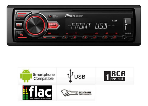 Estéreo para auto Pioneer MVH 85UB con USB