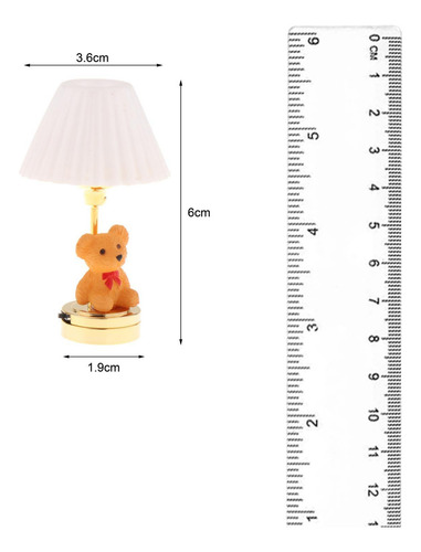 Xfw3 2 Lámpara De Mesa En Miniatura Para Casa De Muñecas,