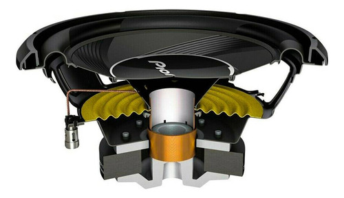 Pioneer Subwoofer 10 Polegada Ta A25s4 1200w Bobina Simples Preto