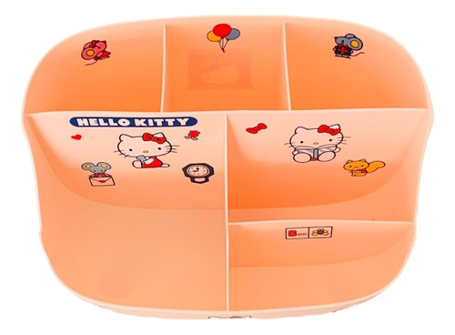 Organizador Escritorio Hello Kitty Y Amigos 6 Compartimentos