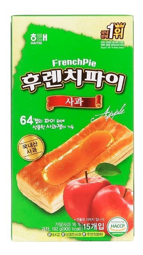 Galleta Coreana Frenchpie  Apple 1 Pieza 192 Gramos Haitai