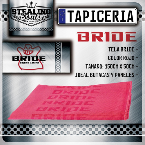 Bride | Tela / Tapiceria | Butaca / Panel | Rojo | Jdm Drift