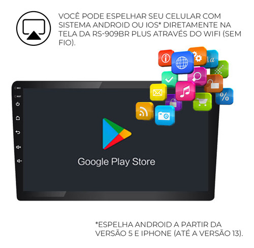 Multimídia Android Plus Roadstar Com Processador Quad Core