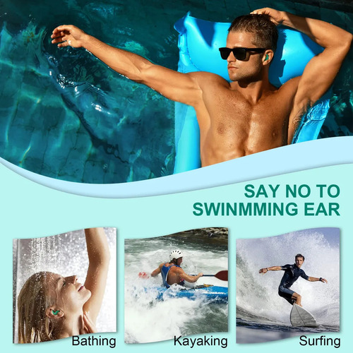 3 Pares De Tapones Para Los Oídos De Natación,