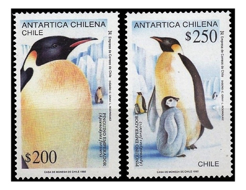 Fauna Antártica - Pingüino - Chile - Serie Mint - Yv 1129-30