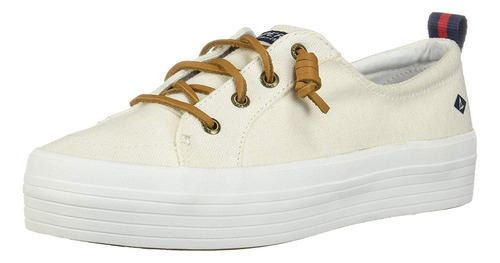 Sperry Tenis Con Plataforma Crest Vibe Para Mujer, Lienzo Bl