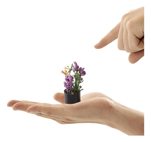 Aplicável A 1/12 Adorno De Bonsái De Flores En Miniatura