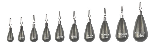 10 Pack Tungsten Teardrop Drop Shot Weights,tungsten Drop Sh