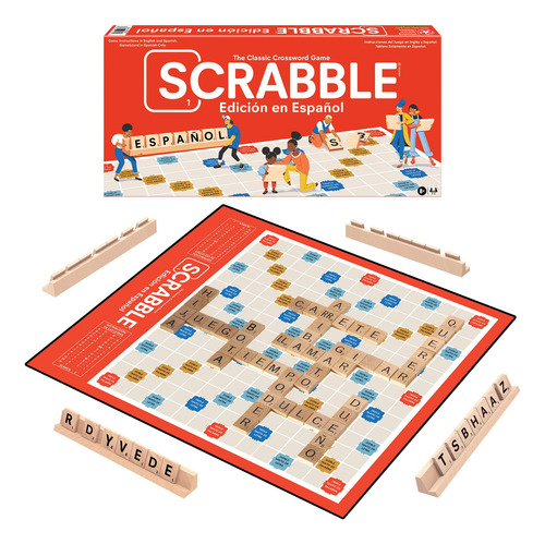 Scrabble Edición En Español Juego De Palabras Para 2-4 Jugad