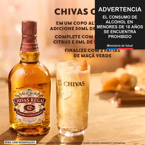 Whisky Scotch Chivas Regal 12 Años de 750 mL | Cuotas sin interés