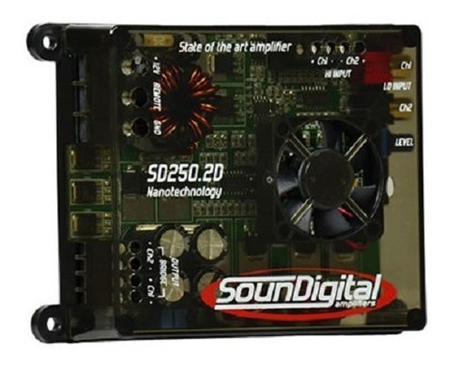 Modulo Amplificador Soundigital Sd250.2  Brigde 4 Ohms