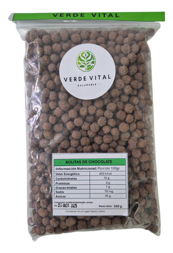 Cereal Bolitas De Chocolate 250g - Verde Vital