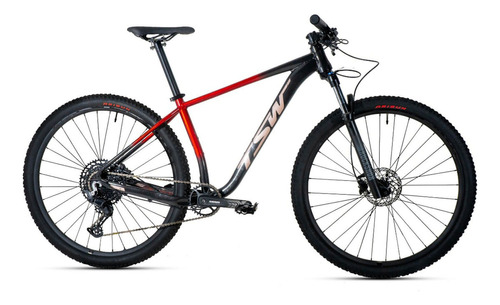 Bicicleta Tsw New Hurry Deore / Sram 12v Rockshox Lanç 2024 Cor Vermelho - Preto Tamanho Do Quadro 19