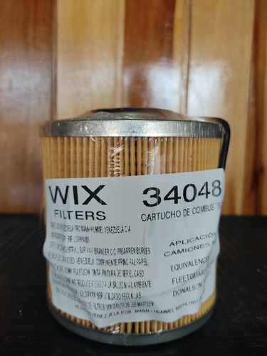 Filtro Combustible Wix 34048 Chevrolet Fvr 23 G Isuzu 6sd1