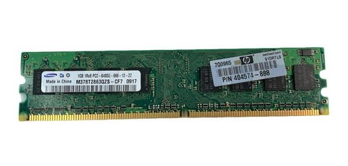 Memoria Ram Samsung 1gb 1rx8 Pc2-6400u-666-12-zz Hp 404574 