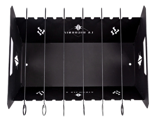 Brochetera Pinchos Leña Carbón Desmontable Grande