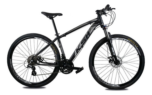 Bicicleta Aro 29 Ksw Color Altus 1.0 24v Hidraulico + Trava Cor Preto/prata Tamanho Do Quadro 21