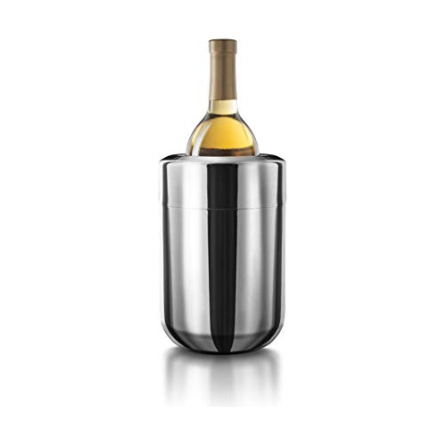 Stainless Steel Wine Chiller With Removable Freezer Pac...