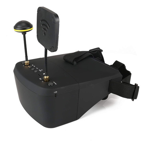 Ev800d Fpv Goggles With Dvr 5.8g 40ch 5 Inch 800x480 Divers.