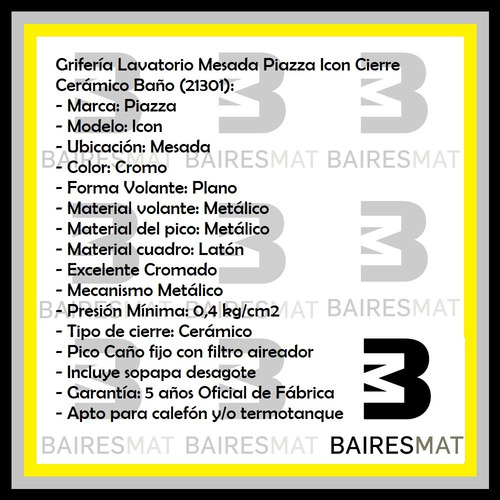 Imagen 4 de 10 de Combo Griferia Para Baño Lavatorio Bidet Ducha Icon Piazza