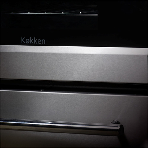 Imagen 2 de 4 de Cocina Industrial Kokken 55 Cm Con Grill Puerta Visor Y Termostato De Temp. En Horno