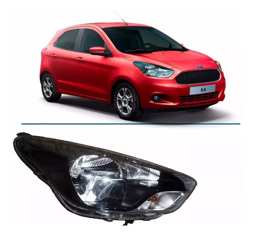 Optica Ford Ka 2015 2016 2017 2018 Fondo Negro 5p