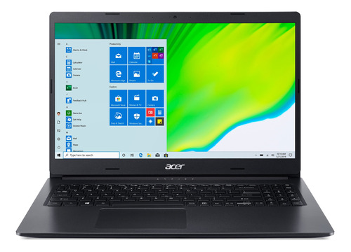 Imagem 1 de 4 de Notebook Acer Aspire 3 A315-23 preta 15.6", AMD Ryzen 5 3500U  8GB de RAM 1TB HDD, AMD Radeon RX Vega 8 60 Hz 1366x768px Windows 10 Home