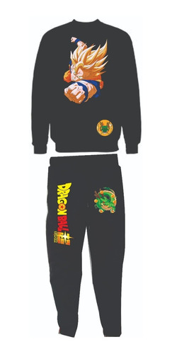 Conjuntos Jogger+buzo Dragon Ball Z Goku Niños Adultos