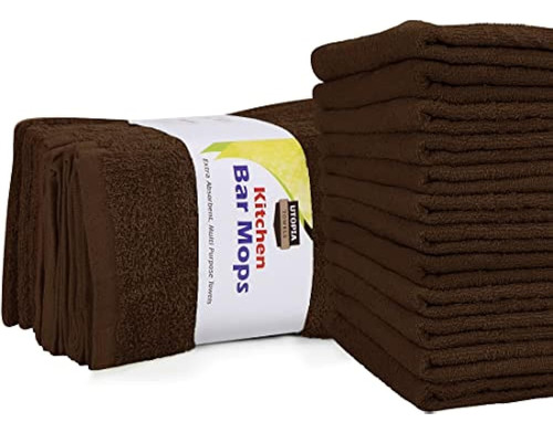 Utopia Towels Kitchen Bar Mops Toallas, Paquete De 12 Toalla