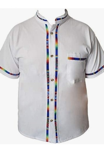 Camisa/guayabera  Coralillo Artesanal Manga Corta.