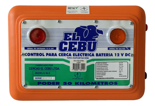 Impulsor Cerca Electrica Cebu 50 Km 12vdc