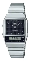 Comprar Reloj Casio Modelo Aq-800 Metal Plateado Caratula Negra