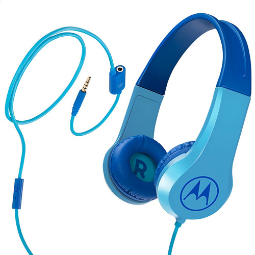 Auriculares Motorola Squads 200 Bl Niños C/ Cable + Mic