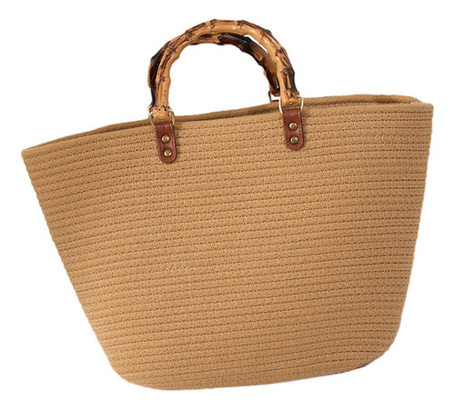 Bolso De Playa Para Mujer, Bolso Tejido Bohemio Informal A