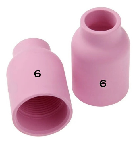 Bocal De Cerâmica Gás Lens Pesado Nº 6 Kit Com 2 Peças