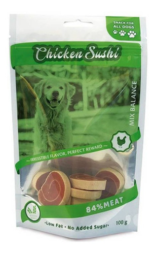 Snack Premio Perro Naturalistic Chicken Sushi 100gr. Np 