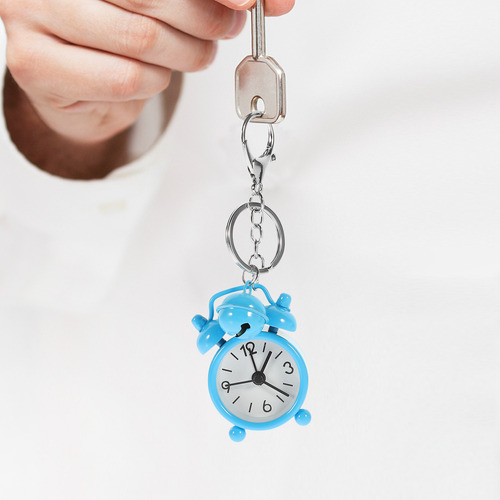 Llavero Con Minireloj, Despertador, Llavero Creativo, 1 Unid