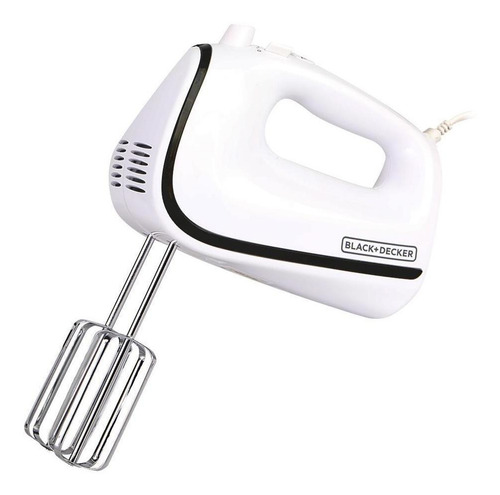 Imagen 2 de 9 de Batidora de mano Black+Decker MX1002 blanca 220 V
