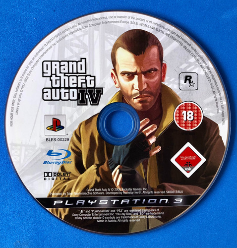 Grand Theft Auto Iv Gta4 En Físico Para Ps3  