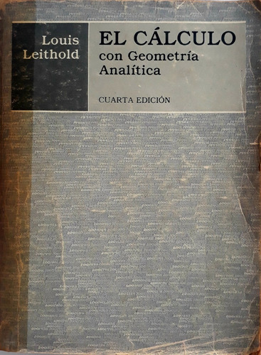 Libro El Cálculo Con Geometría Analítica - Leithold