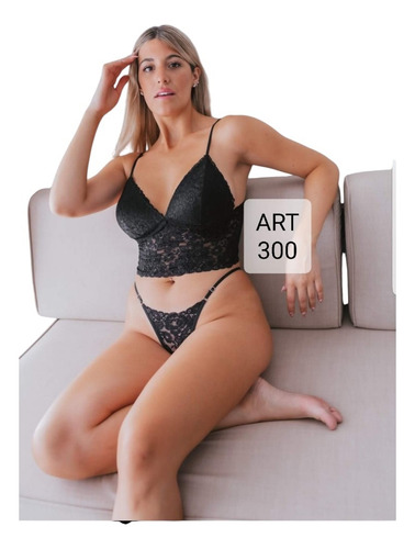 Conjunto Celi Unid Soft C/push Up + Less Reg Art 300 Blanco Puntilla 90