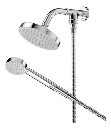 Chuveiro Docol Eden 150 Com Desviador E Ducha Cromado Inox