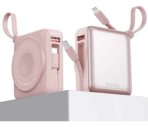 Power Bank Basike 10.000mAh Magsafe com Display para iPhone e Samsung