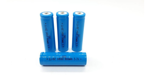 Pila Bateria 14500 3.7v 800mah Litio Recargable