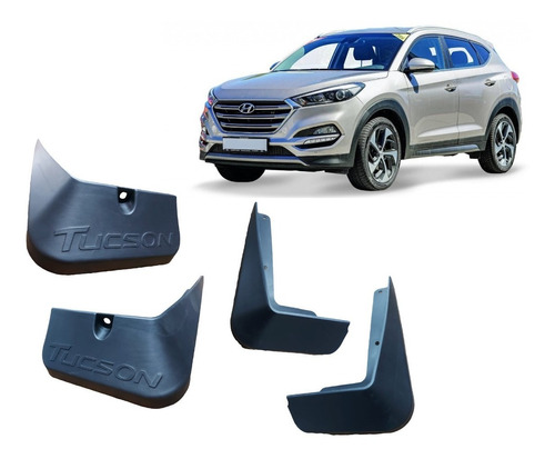 Guarda Fango Hyundai Tucson 2016-2020 Set 4 Piezas