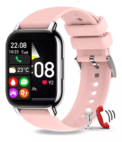 Reloj Inteligente Mujer Hombre Llamada Bluetooth Smart Watch