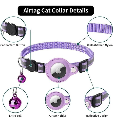 Collar Para Mascota Reflejante Collar Para Airtag
