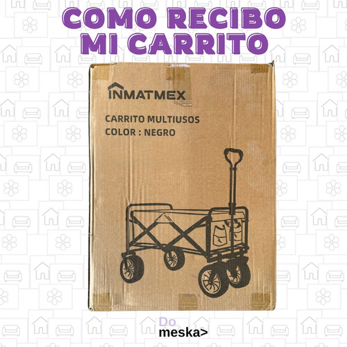 Carrito Portatil Multiuso Para Mascota, Niños,playa Inmatmex