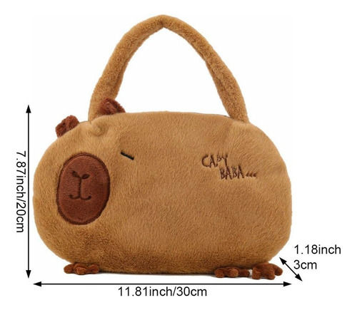 Jy Bolso De Peluche De Capibara, Adorable Bolso De Capibara
