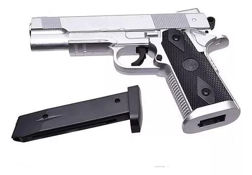 Pistola de Muelle Airsoft Hi-Capa/Color: Negro/Material: Metal/Potencia:  0.5 Joule/Viene con Funda de cinturón CQC : : Deportes y aire libre